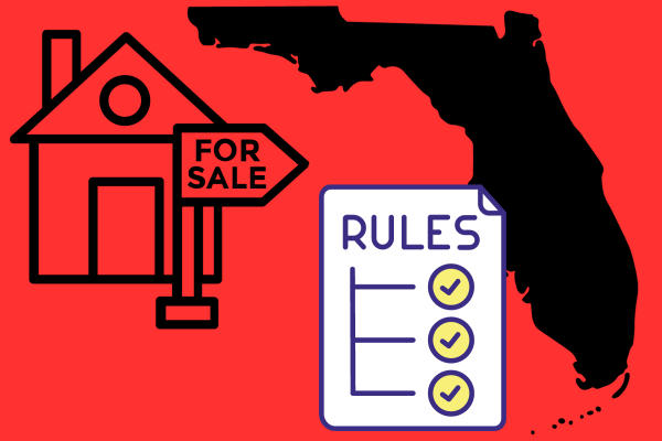 Artistic illustration of Florida real estate rules