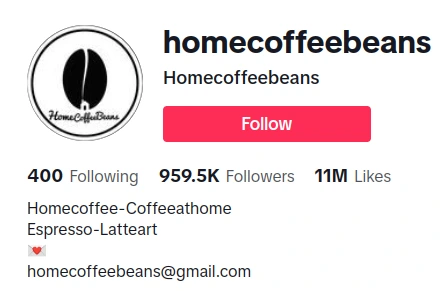 Home Coffee Beans, a couple-run coffee TikTok account
